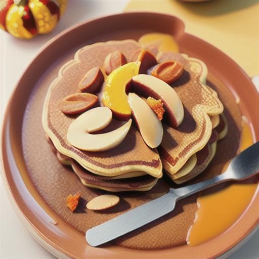 Spiderweb Pumpkin Pancakes