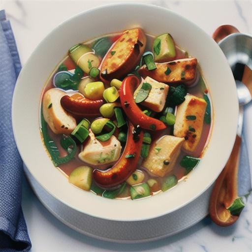 Southern-style chicken soup