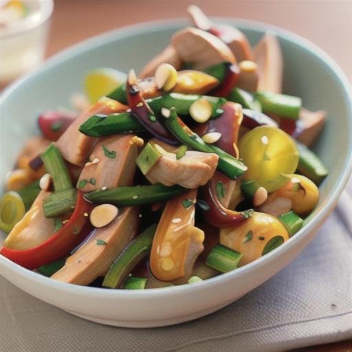 Chilli chicken and almond stir-fry