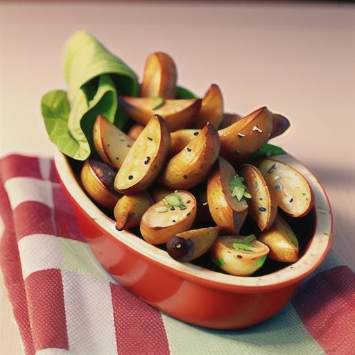 Air Fryer Fingerling Potatoes with Dip