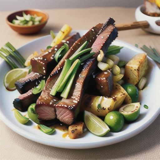 Korean-style roasted beef ribs