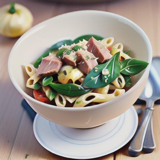 Pasta with tuna, breadcrumbs & rocket