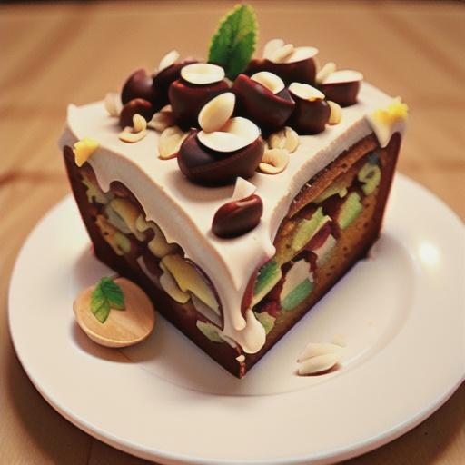 Oatmeal-Apple Praline Cake