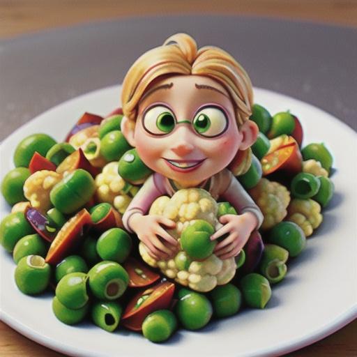 Ginny's Cauliflower and Pea Salad