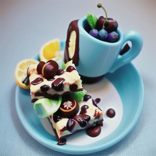 No-bake choc-cherry slice