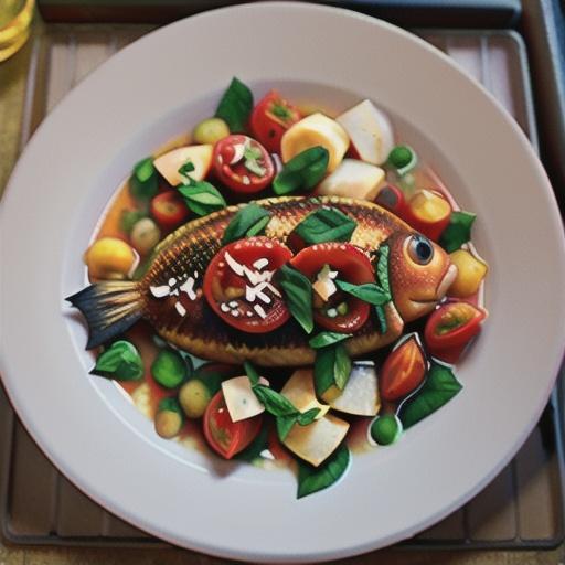 Tilapia in Stewed Tomatoes