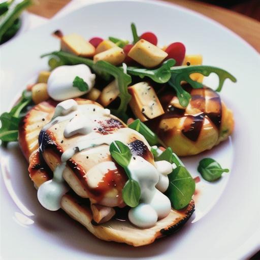 Chicken With Goat Cheese and Arugula