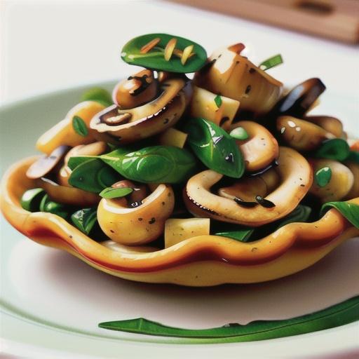Italian-Style Mushrooms and Spinach