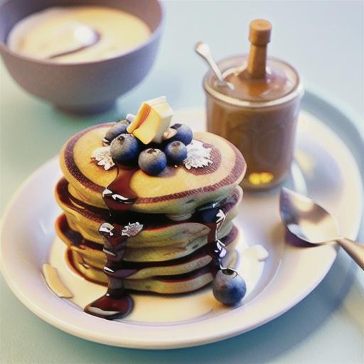 Gluten-Free Blueberry Sour Cream Pancakes