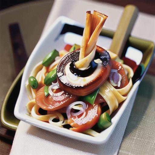 Smoked salmon fettuccine