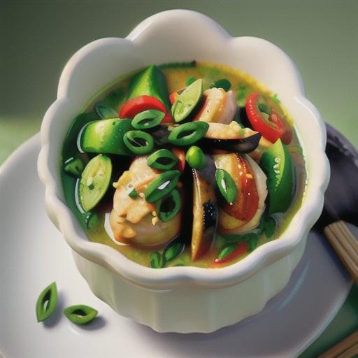 Chicken green curry