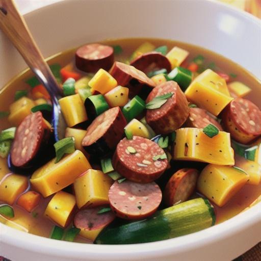 Summer Squash and Sausage Stew