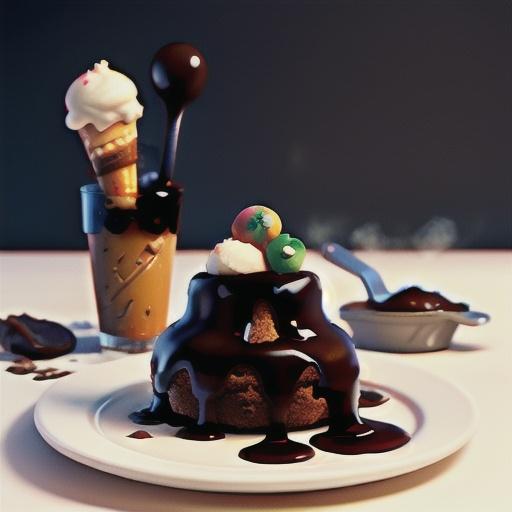 Steamed chocolate pudding