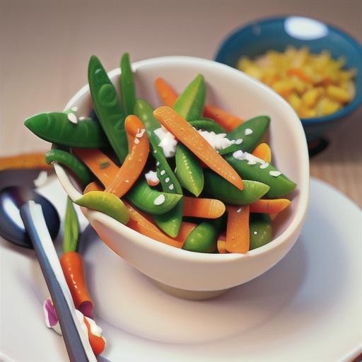 Stir-Fried Snow Peas and Carrots