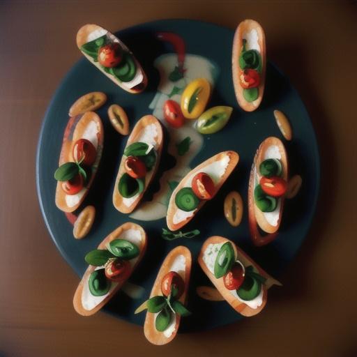 Tomato-Goat Cheese Bruschetta