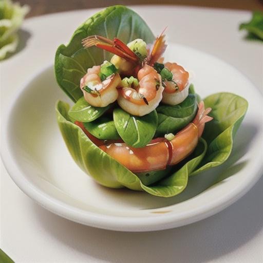Prawn & avocado lettuce cups