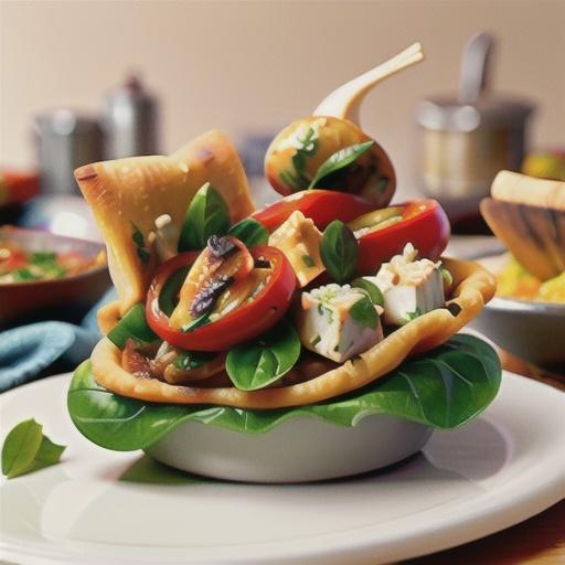 Silverbeet and feta pide