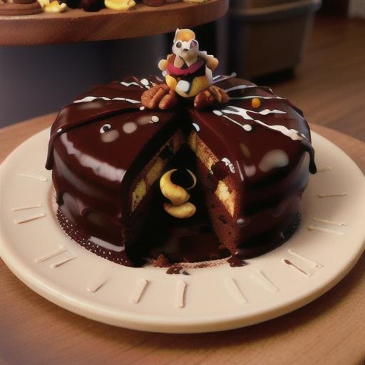 Chocolate Walnut Cake