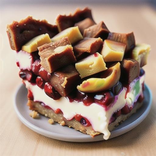 Keto Cranberry Streusel Bars