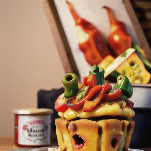 Cheesy Roasted Red Pepper Bread