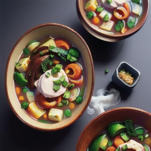 Smoked chicken noodle soup