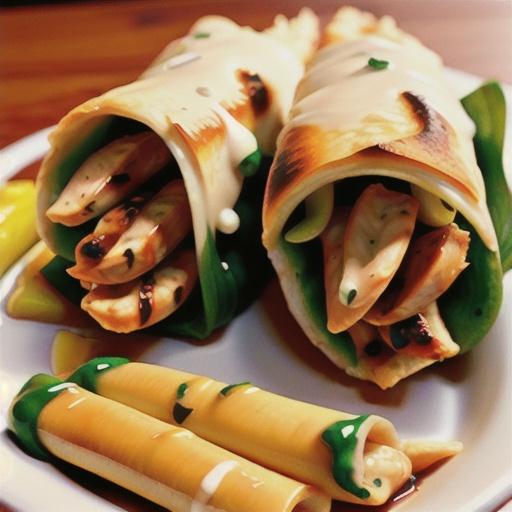 Baked Chicken Flautas