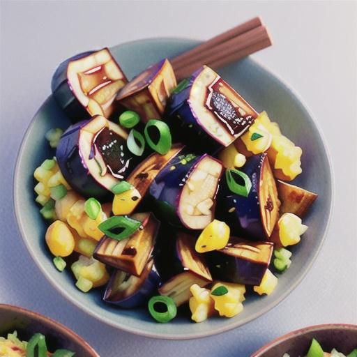 Miso eggplant with scrambled tofu recipe