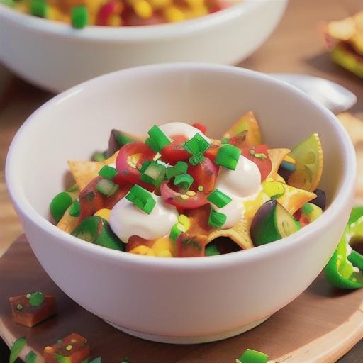 Beef and chorizo nachos