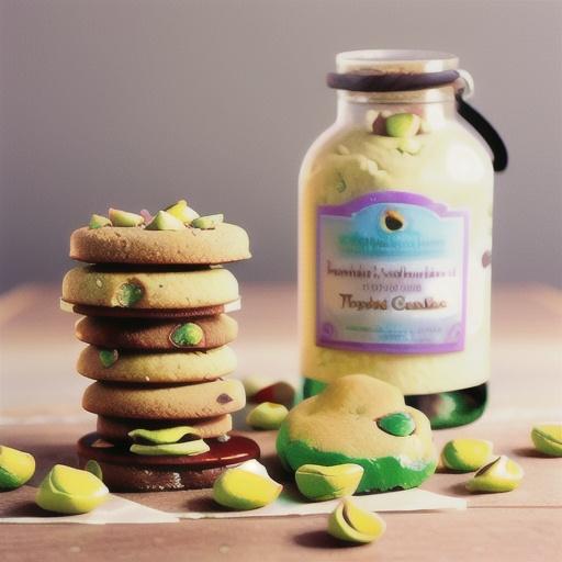 Vegan Pistachio Shortbread Cookies