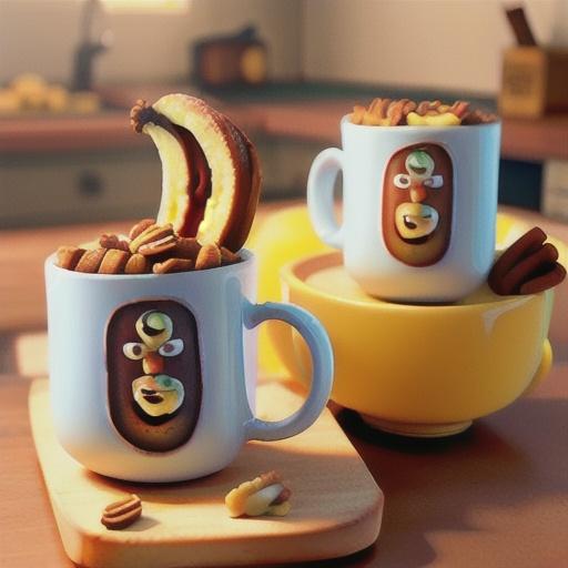 Cinnamon-Banana-Nut Mug Muffins