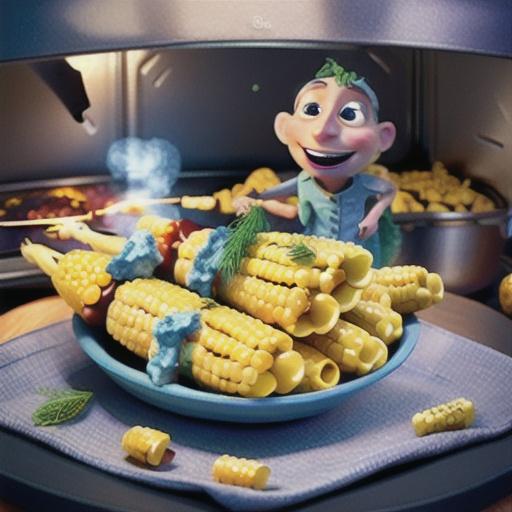 Oven-Roasted Corn on the Cob with Blue Cheese