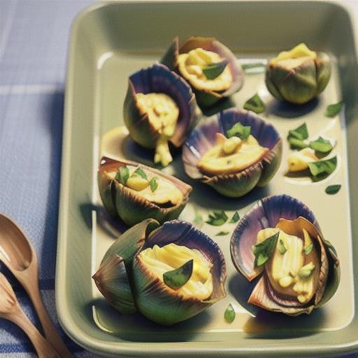 Baked Artichokes with Herb Butter