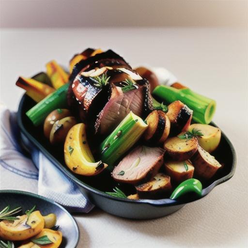 Rosemary and garlic roast lamb