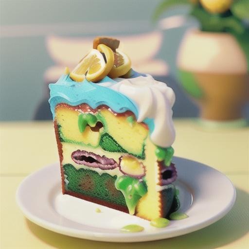 Green Tea with Lemon Cake