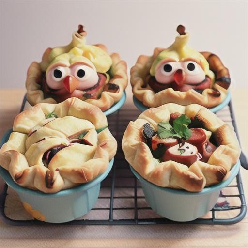 Chicken curry pies