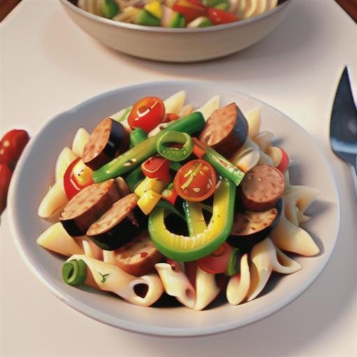 Sweet and Spicy Sausage and Pepper Pasta