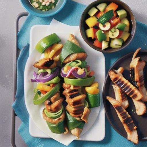 Barbecued char sui chicken wraps recipe