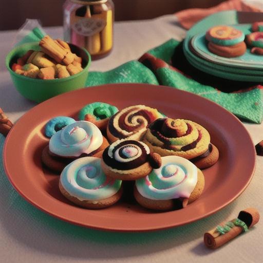 Cinnamon Roll Cut-Out Cookies