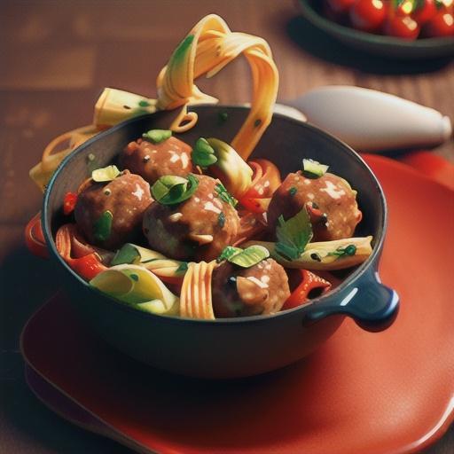 Chorizo and cherry tomato fettuccine