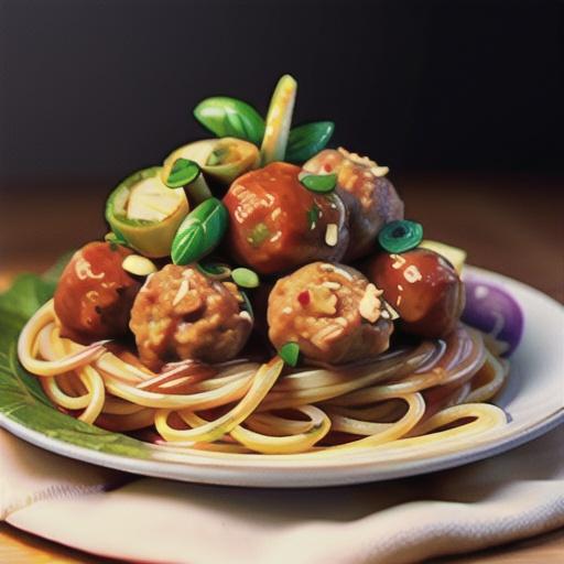 Healthier Italian Spaghetti Sauce with Meatballs