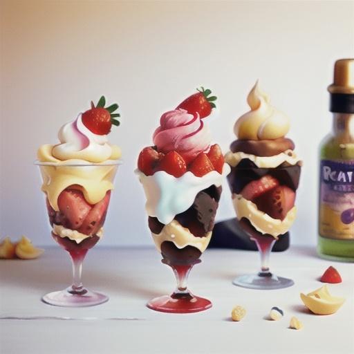 Strawberry and vanilla vacherin