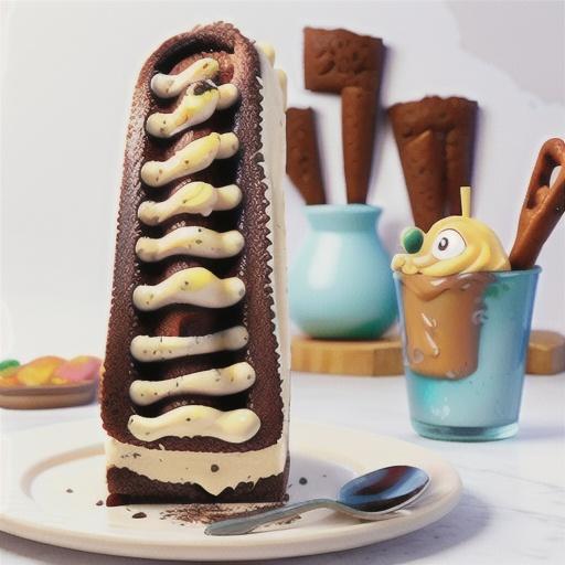 Frozen tiramisu loaf