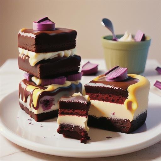 Red velvet and cream cheese brownies