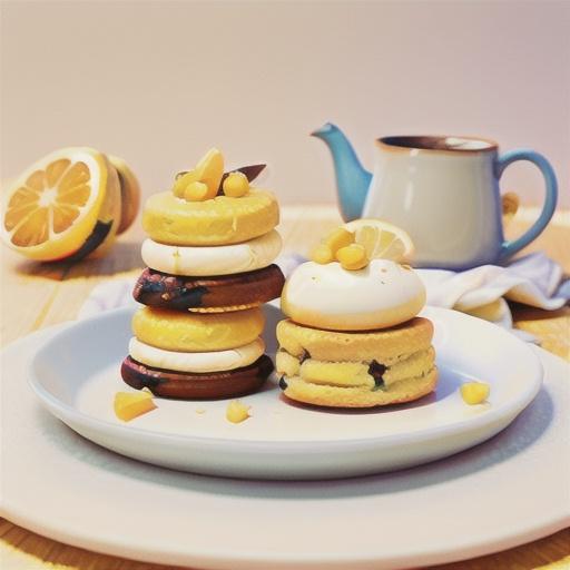 Lemon squash scones with mascarpone