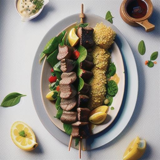 Curtis Stone's Moroccan lamb skewers with couscous