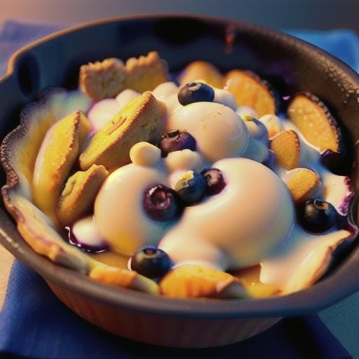Quick and Easy Blueberry Cobbler
