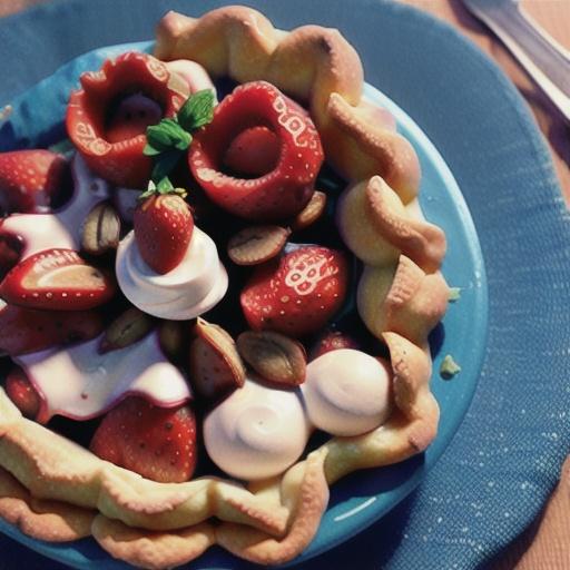 Fresh Strawberry Almond Pie