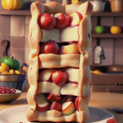 Apple-Pomegranate Slab Pie