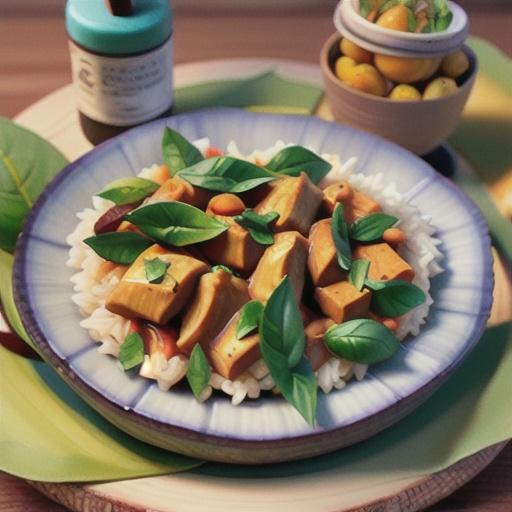 Peanut Curry with Chicken and Basil