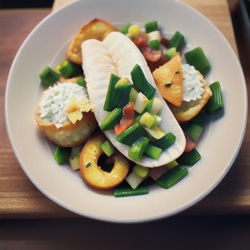Fish and Brewis with Scruncheons